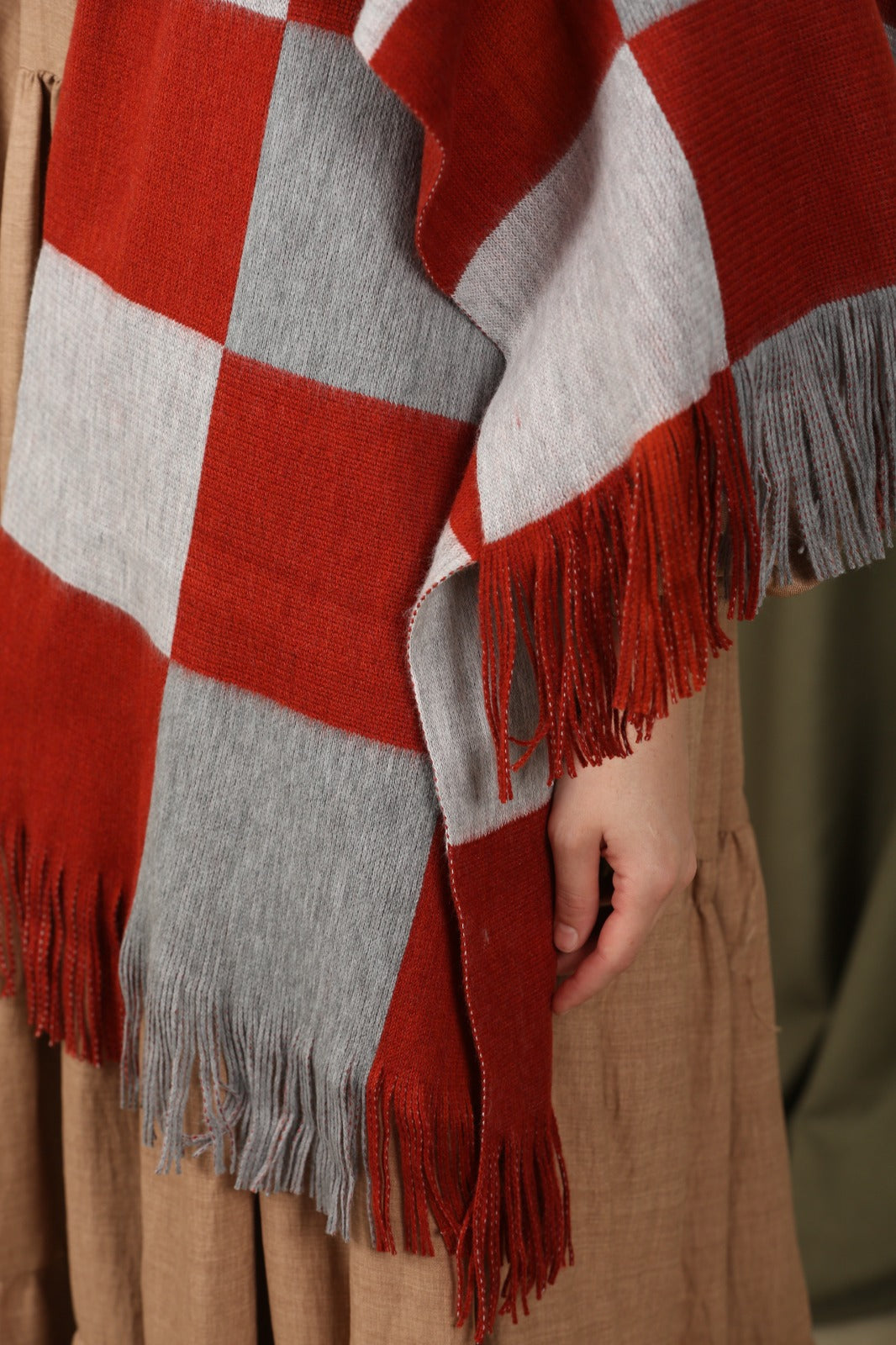 Oversize Atkı - Kiremit