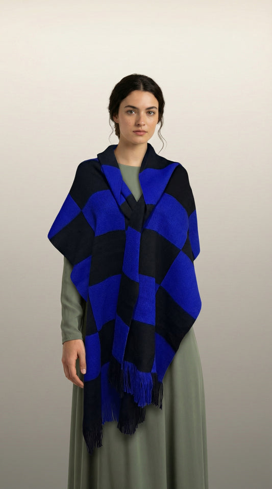 Oversize Atkı - Lacivert