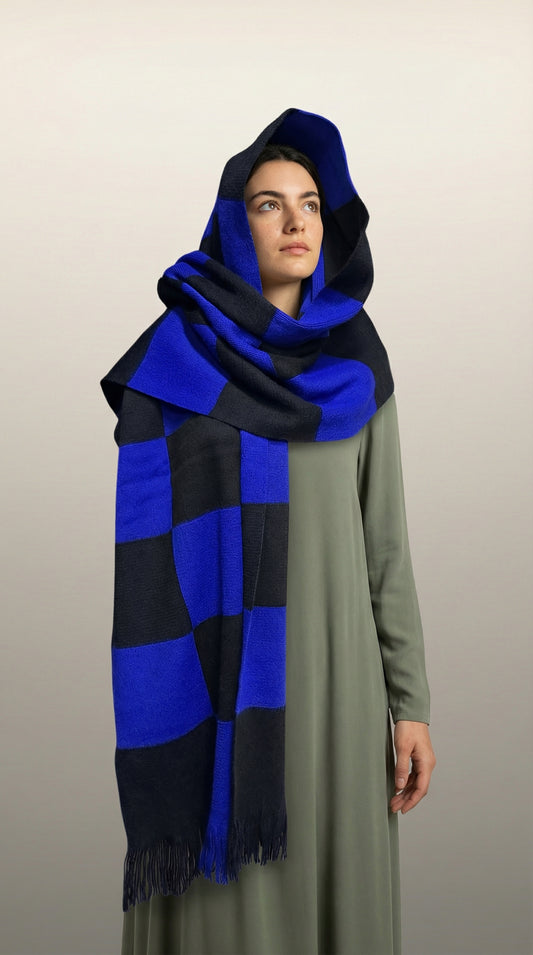 Oversize Atkı - Lacivert
