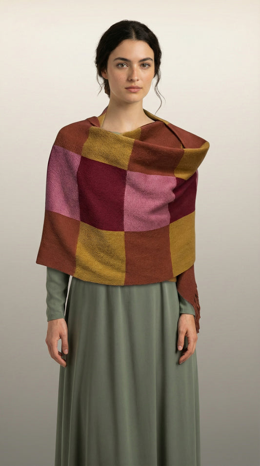 Oversize Atkı - Renkli
