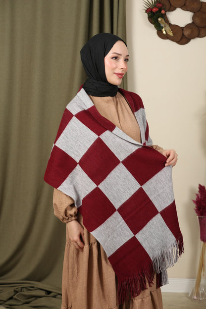 Oversize Atkı - Kırmızı