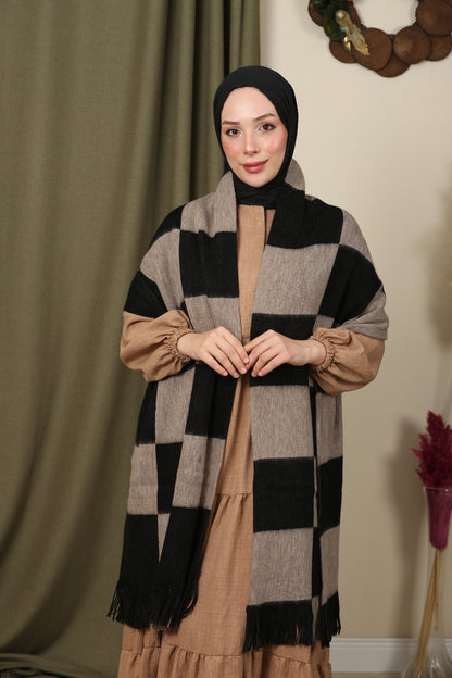 Oversize Atkı - Siyah