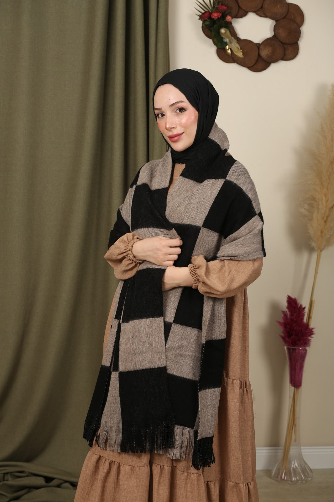 Oversize Atkı - Siyah