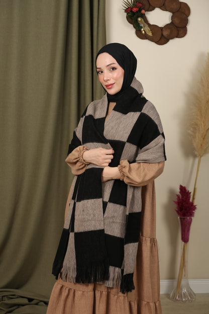 Oversize Atkı - Siyah